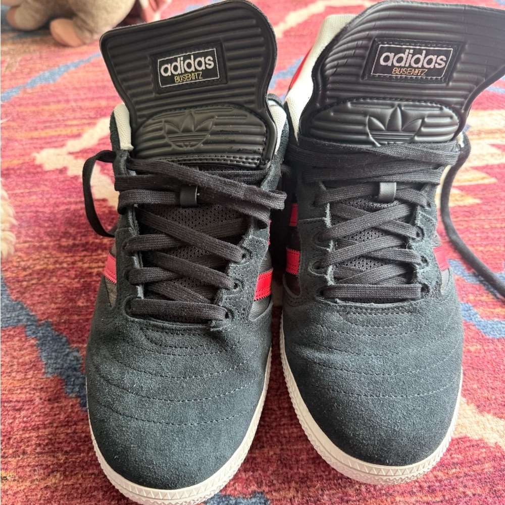 Adidas Black and Red Busenitz Sneakers, UNCUT…New, no box - Picture 8 of 13